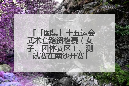 「图集」十五运会武术套路资格赛（女子、团体赛区）、测试赛在南沙开赛