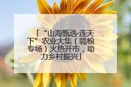 “山海甄选·连天下”农业大集（赣榆专场）火热开市，助力乡村振兴