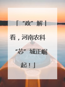 “政”解丨看，河南农科“芯”城正崛起！