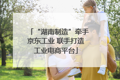 “湖南制造”牵手京东工业 联手打造工业电商平台