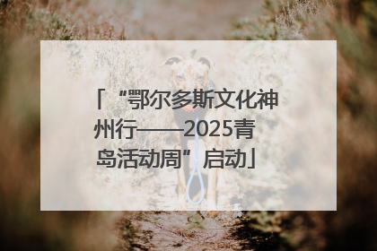 “鄂尔多斯文化神州行——2025青岛活动周”启动