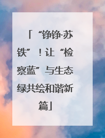 “铮铮·苏铁”！让“检察蓝”与生态绿共绘和谐新篇