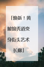 焕新！黄陂锦秀道变身街头艺术长廊