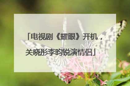 电视剧《耀眼》开机，关晓彤李昀锐演情侣