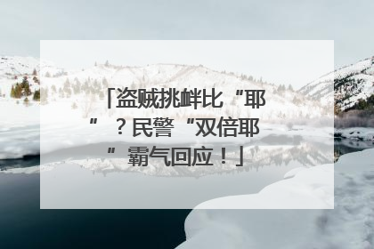 盗贼挑衅比“耶”？民警“双倍耶”霸气回应！
