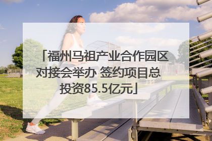 福州马祖产业合作园区对接会举办 签约项目总投资85.5亿元