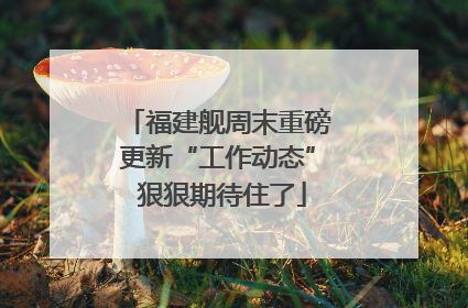 福建舰周末重磅更新“工作动态” 狠狠期待住了