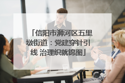 信阳市浉河区五里墩街道：党建穿针引线 治理织就锦图