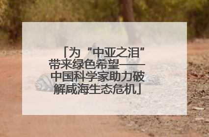 为“中亚之泪”带来绿色希望——中国科学家助力破解咸海生态危机
