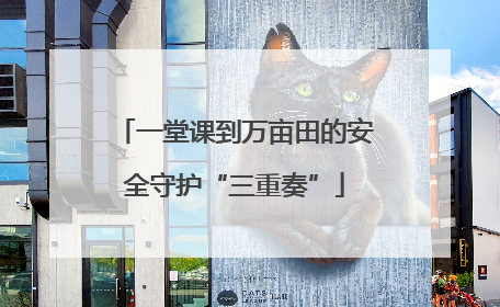 一堂课到万亩田的安全守护“三重奏”