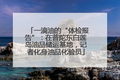 一滴油的“体检报告”：在普陀东白莲岛油品储运基地，记者化身油品化验员