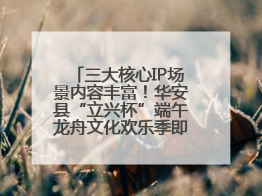 三大核心IP场景内容丰富！华安县“立兴杯”端午龙舟文化欢乐季即将举办