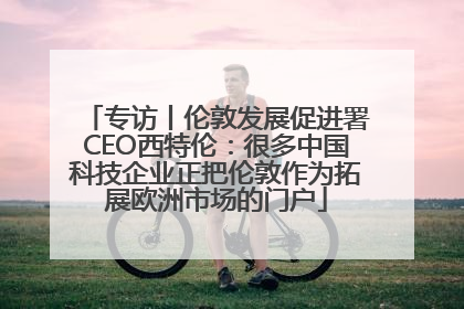 专访丨伦敦发展促进署CEO西特伦：很多中国科技企业正把伦敦作为拓展欧洲市场的门户