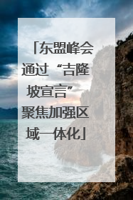 东盟峰会通过“吉隆坡宣言” 聚焦加强区域一体化