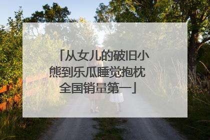 从女儿的破旧小熊到乐瓜睡觉抱枕全国销量第一