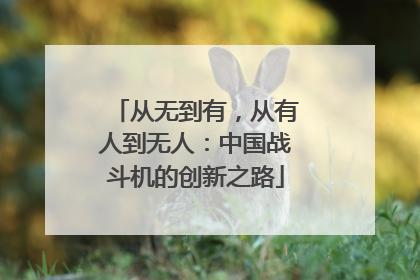 从无到有，从有人到无人：中国战斗机的创新之路