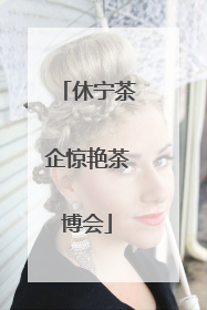 休宁茶企惊艳茶博会