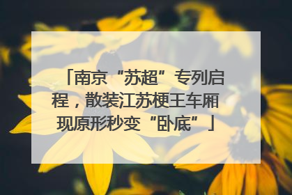 南京“苏超”专列启程，散装江苏梗王车厢现原形秒变“卧底”