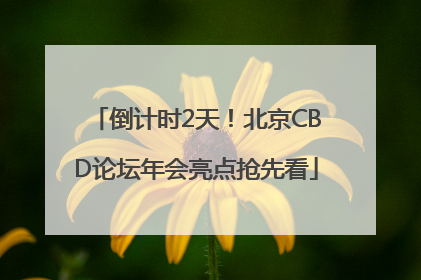 倒计时2天！北京CBD论坛年会亮点抢先看