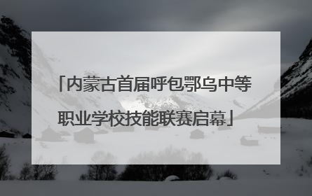 内蒙古首届呼包鄂乌中等职业学校技能联赛启幕