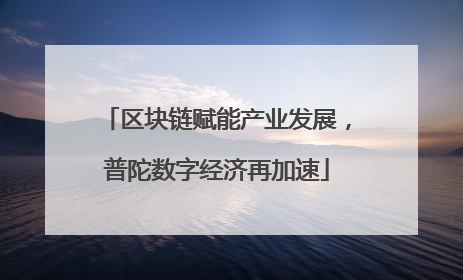 区块链赋能产业发展，普陀数字经济再加速
