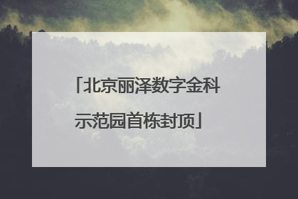 北京丽泽数字金科示范园首栋封顶