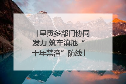 呈贡多部门协同发力 筑牢滇池“十年禁渔”防线