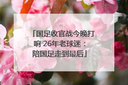 国足收官战今晚打响 26年老球迷：陪国足走到最后