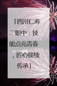 四川仁寿二职中：技能点亮青春，匠心接续传承