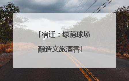 宿迁：绿荫球场酿造文旅酒香