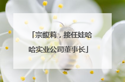 宗馥莉，接任娃哈哈实业公司董事长