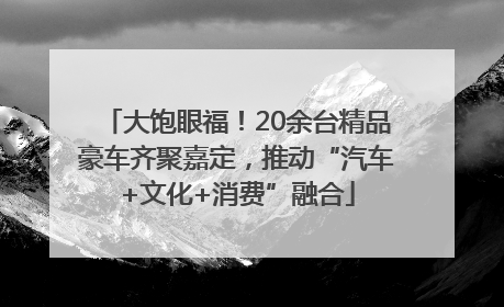 大饱眼福！20余台精品豪车齐聚嘉定，推动“汽车+文化+消费”融合