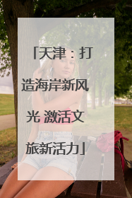天津：打造海岸新风光 激活文旅新活力