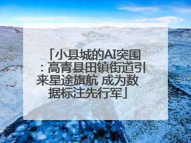 小县城的AI突围：高青县田镇街道引来星途旗航 成为数据标注先行军