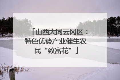山西大同云冈区：特色优势产业催生农民“致富花”