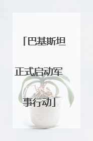 巴基斯坦正式启动军事行动