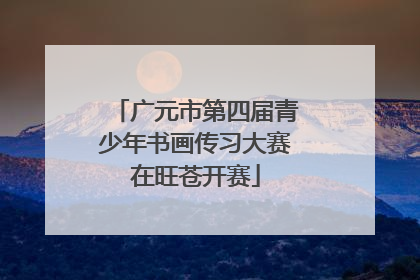 广元市第四届青少年书画传习大赛在旺苍开赛