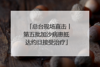 总台现场直击丨第五批加沙病患抵达约旦接受治疗