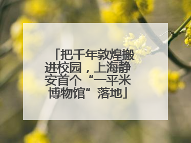 把千年敦煌搬进校园，上海静安首个“一平米博物馆”落地