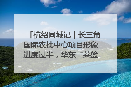 杭绍同城记｜长三角国际农批中心项目形象进度过半，华东“菜篮子”建设加码提速！