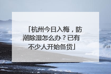 杭州今日入梅，防潮除湿怎么办？已有不少人开始备货