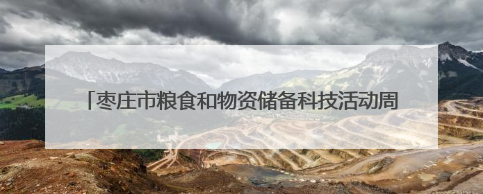 枣庄市粮食和物资储备科技活动周暨放心粮油 “六进” 活动启动
