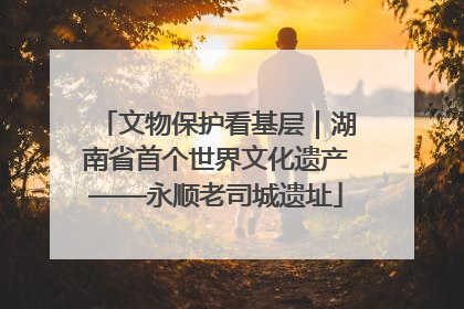 文物保护看基层｜湖南省首个世界文化遗产——永顺老司城遗址