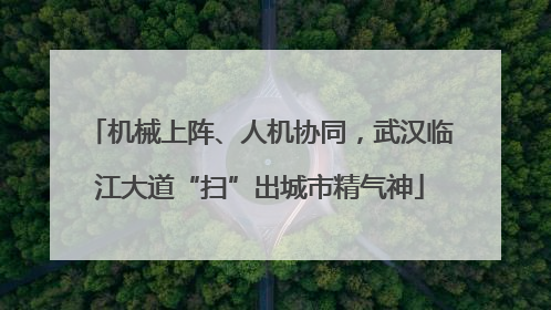 机械上阵、人机协同，武汉临江大道“扫”出城市精气神