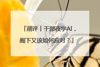 潮评丨干部夜学AI，阁下又该如何应对？