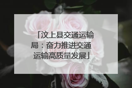 汶上县交通运输局：奋力推进交通运输高质量发展