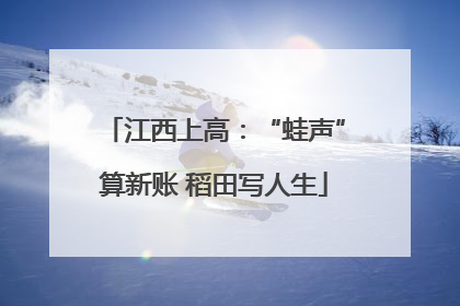 江西上高：“蛙声”算新账 稻田写人生