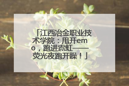 江西冶金职业技术学院：甩开emo，跑进霓虹——荧光夜跑开躁！