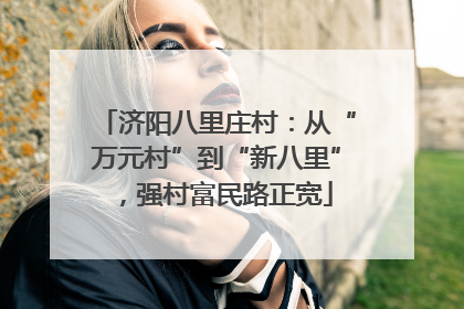 济阳八里庄村：从“万元村”到“新八里”，强村富民路正宽