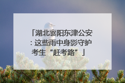 湖北襄阳东津公安：这些雨中身影守护考生“赶考路”